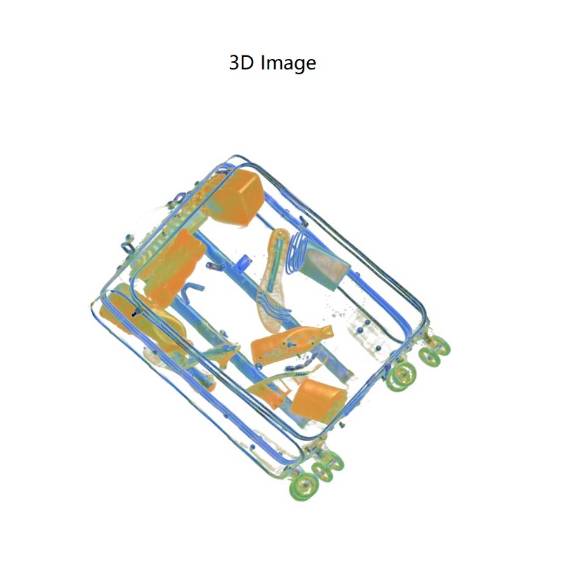 Scanner de Objetos em Bagagem CT Multifuncional Rápido VTS620