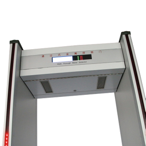 Detector de metal de estrutura de porta em arco de triagem de segurança para uso terminal 