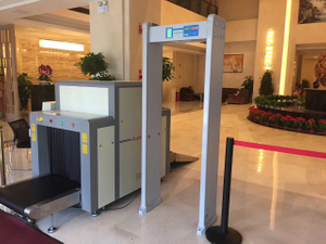 Sistema de triagem de bagagem de raio x de segurança aeroportuária 